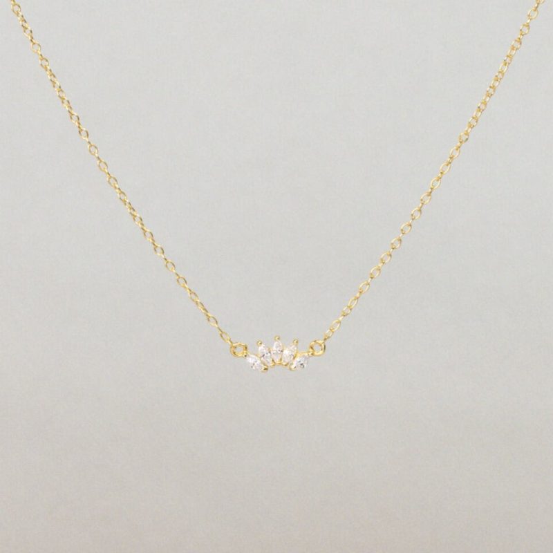 QuillFineJewelry CZ 2BArc 2BNecklace