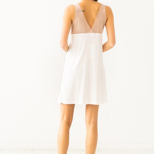 Riviera Gown White Back