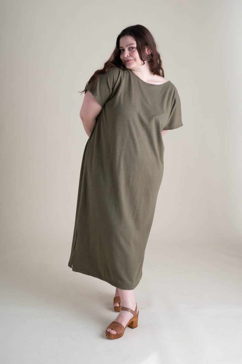 Sarah Cairo Dress Moss Jersey 5