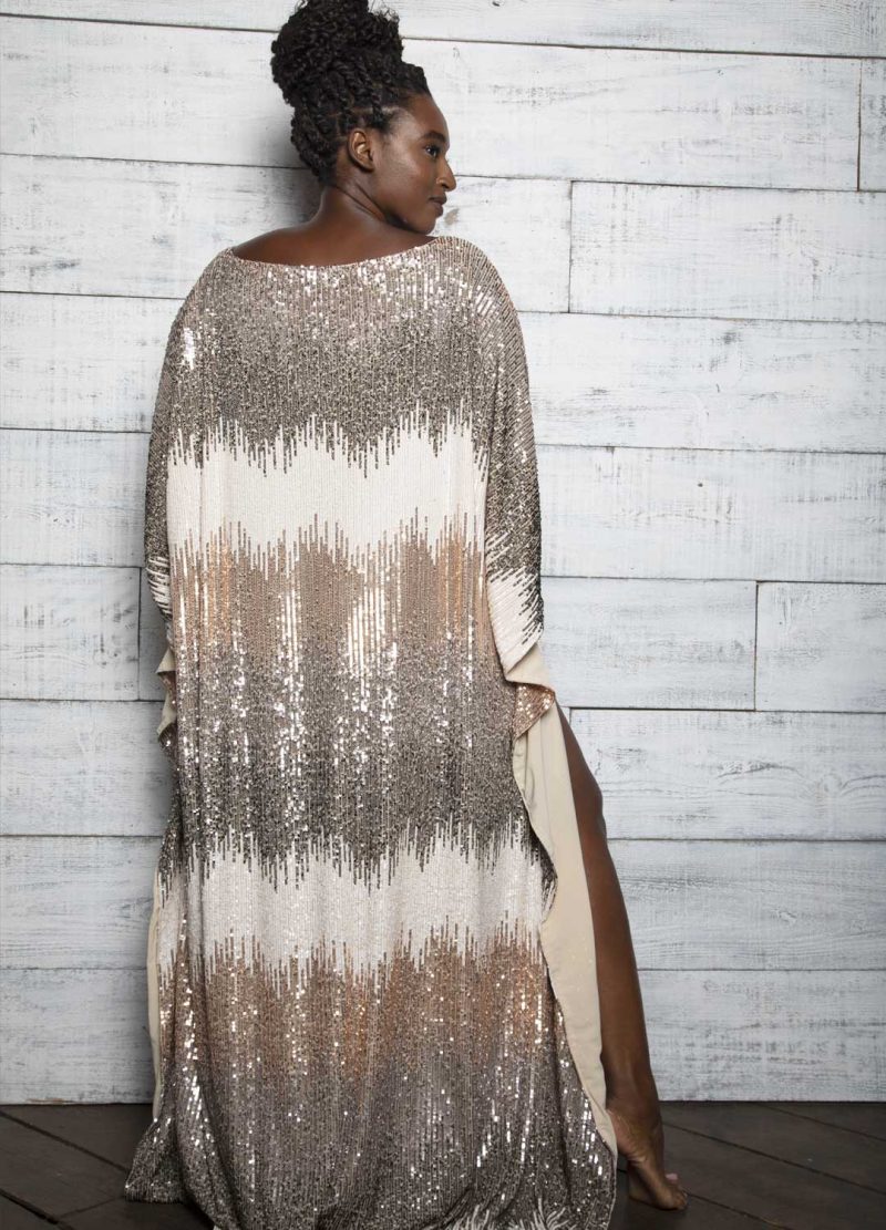 Sequin Maxi Kaftan back