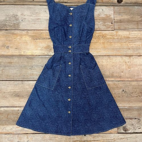 Small cross hatch sheet dress