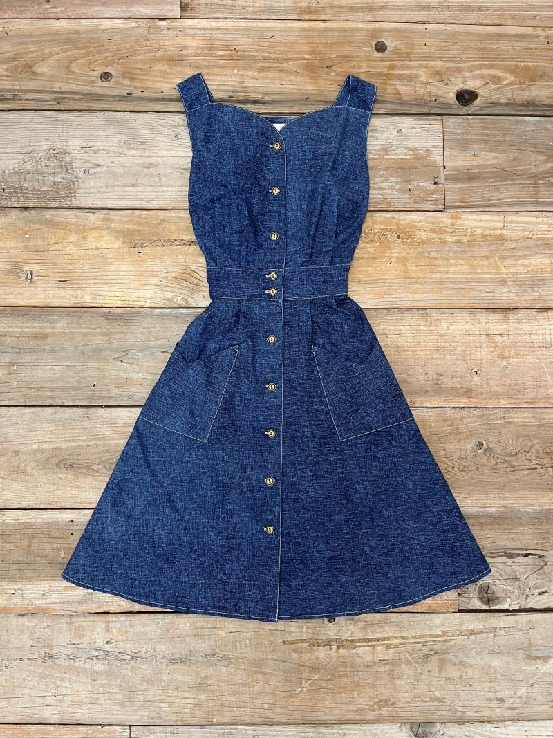 Small cross hatch sheet dress