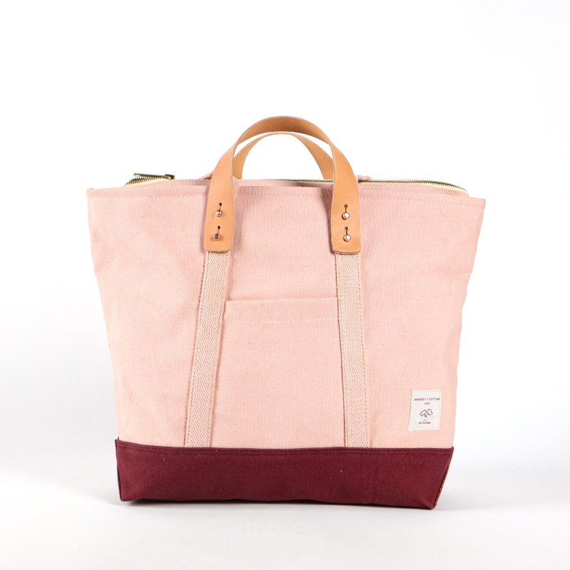 SmallZipperTote Pink Plum1