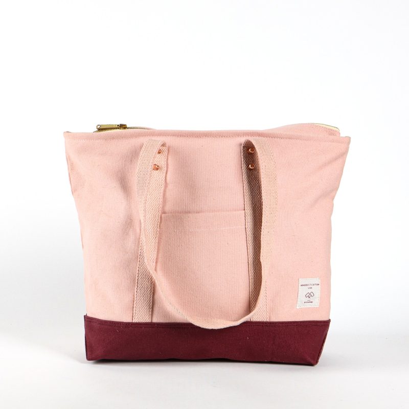 SmallZipperTote Pink Plum2