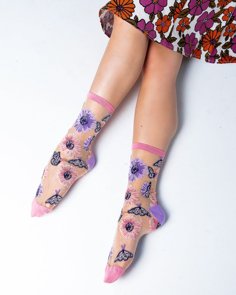 SockCandyButterflyFloralSocksSunflowerprint 0bddc00f 2458 4127 8f53 d6354f192c38