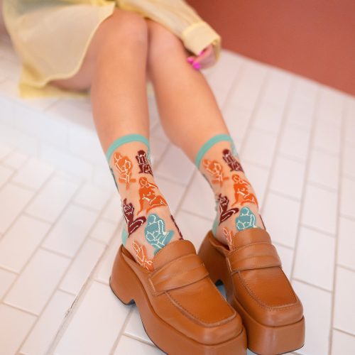 SockCandyTerracottaNakedLadiesSockssheersocksforwomensocksandclogs