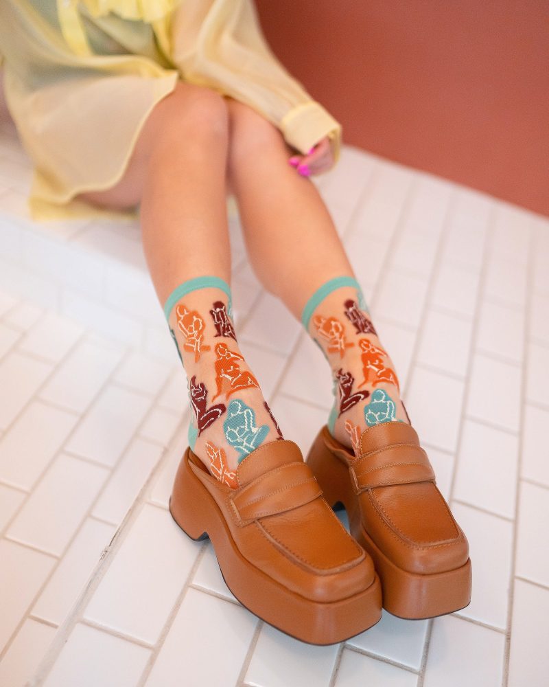 SockCandyTerracottaNakedLadiesSockssheersocksforwomensocksandclogs