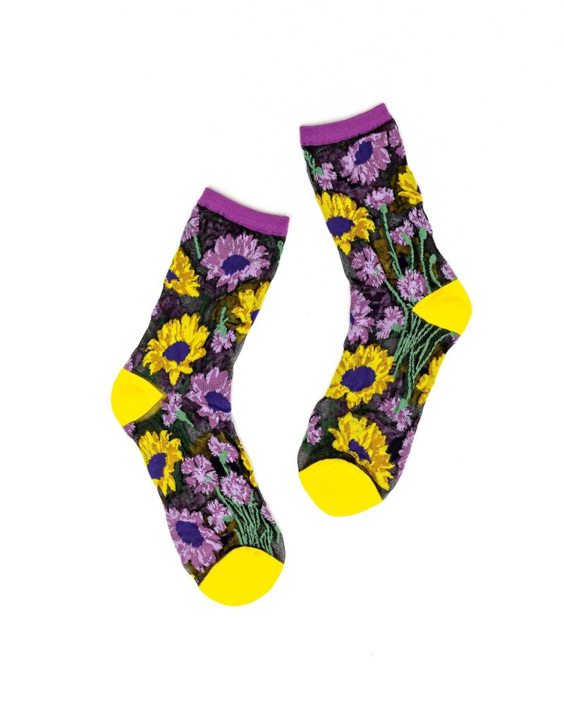 SockCandyTransparentblacksunflowersocksflatlay 6650d14a 90bd 41b7 80d3 71f24e55c53f