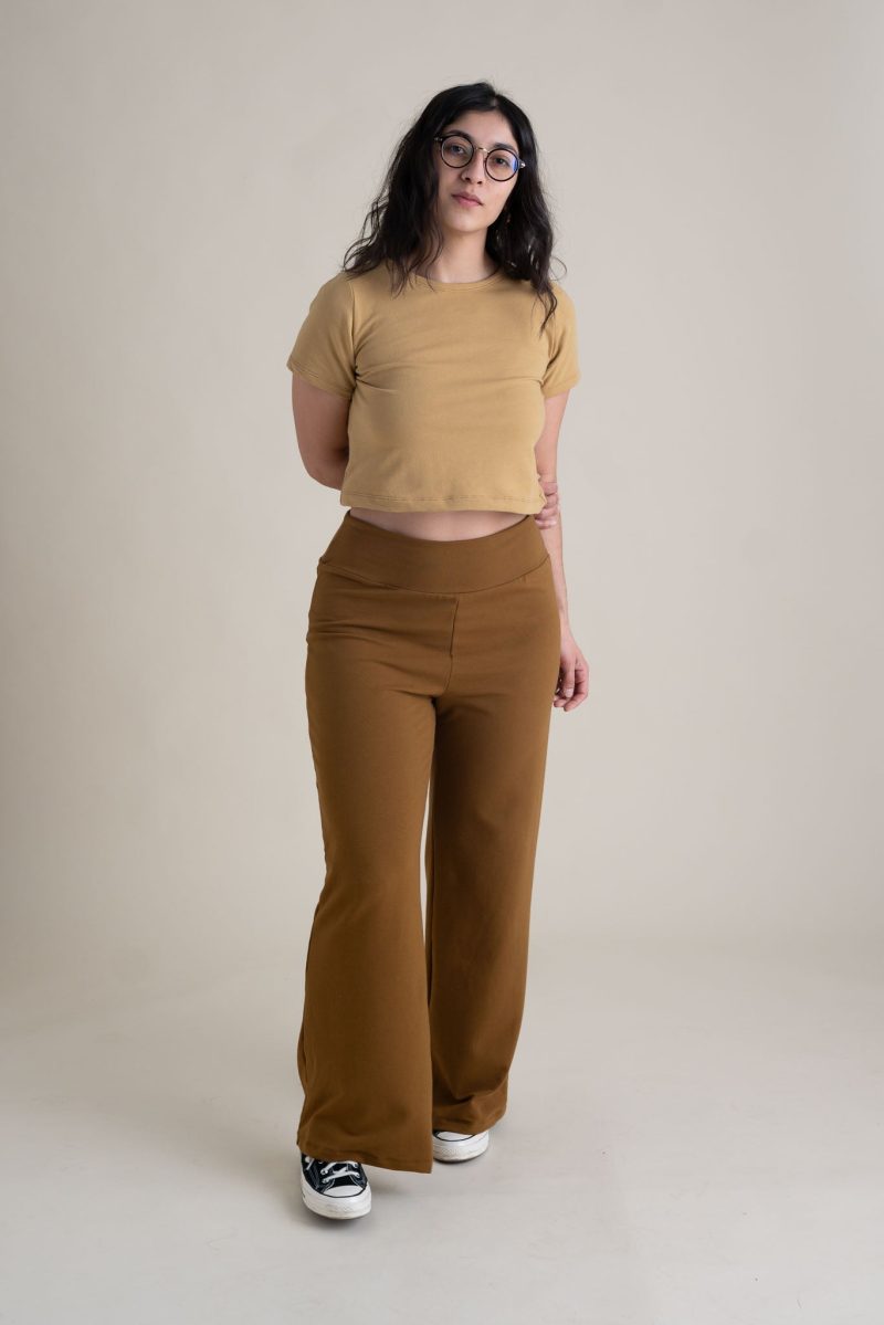 Sophie Eleanor Pant Almond French Terry 1