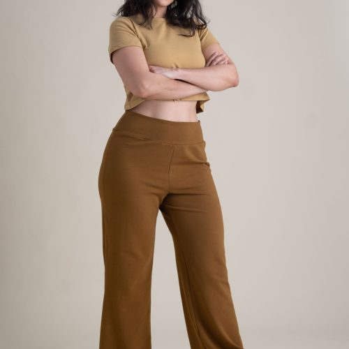 Sophie Eleanor Pant Almond French Terry 2