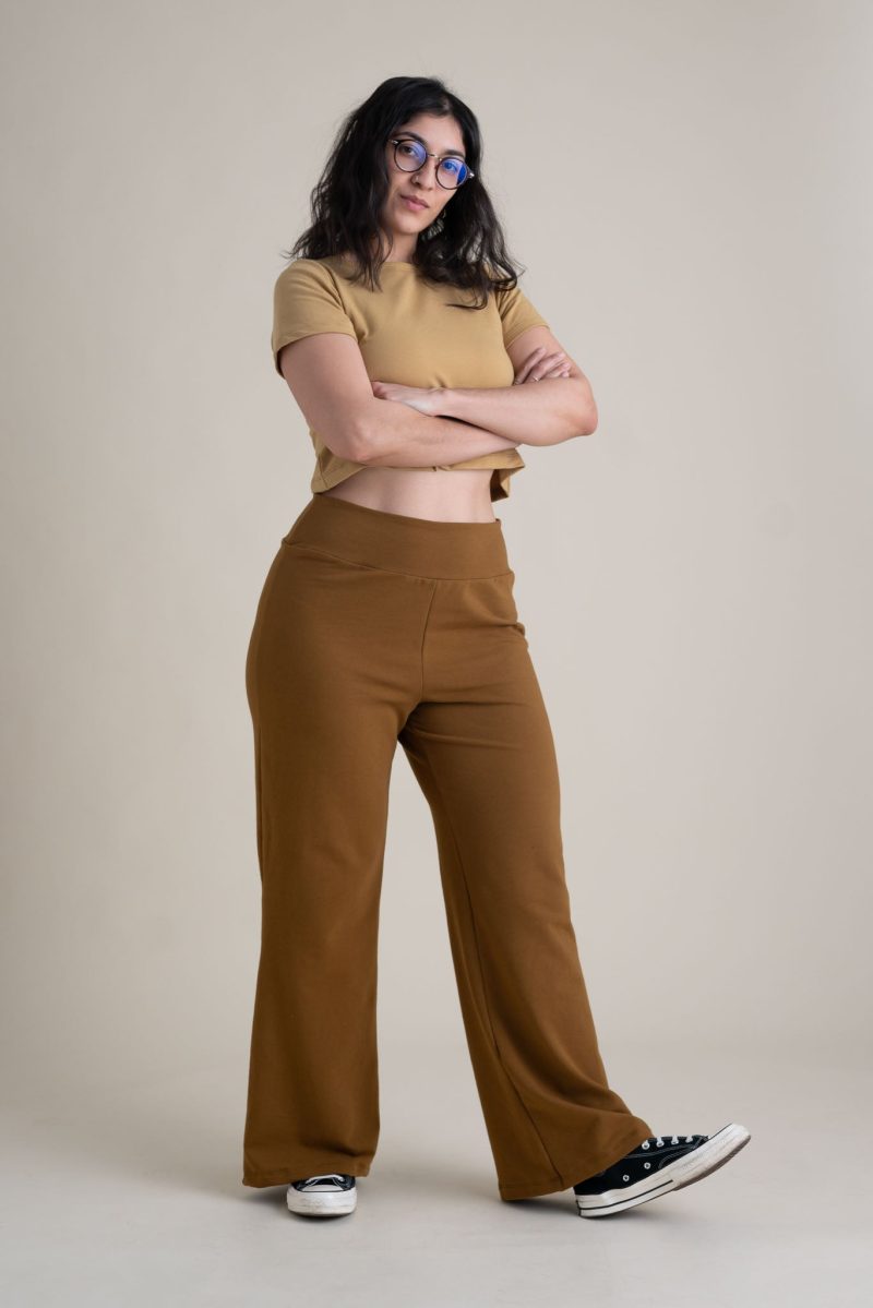 Sophie Eleanor Pant Almond French Terry 2