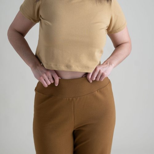 Sophie Eleanor Pant Almond French Terry 5