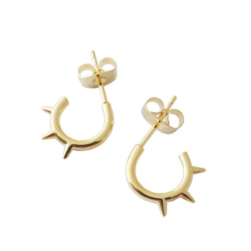 Spike Earrings Gold 1 copy