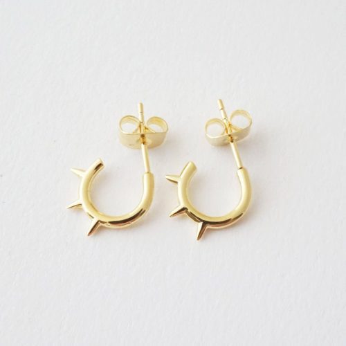 Spike Earrings Gold 2