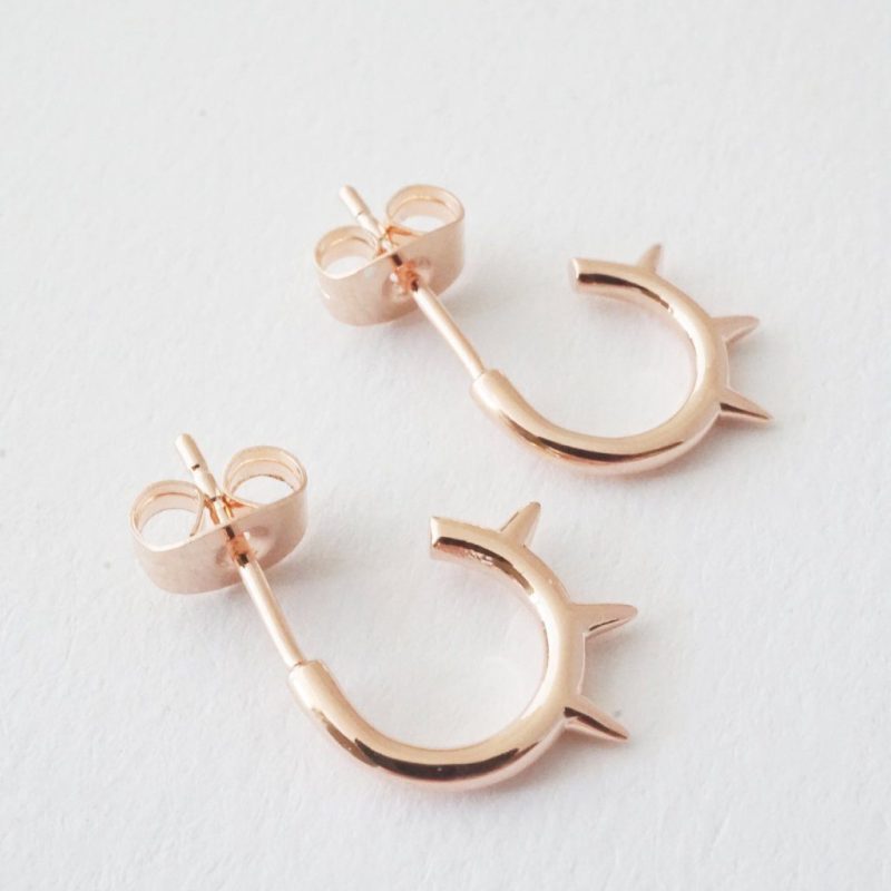 Spike Earrings Rose 2