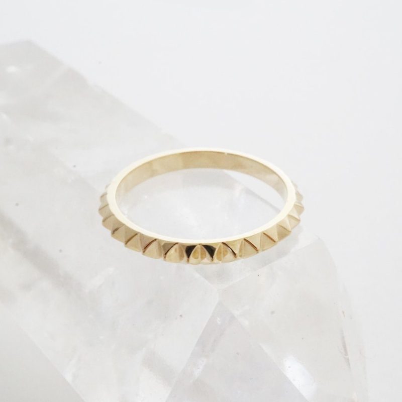 Spiked Ring Gold 5