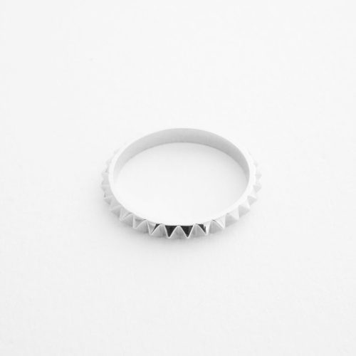 Spiked Ring Silver 3