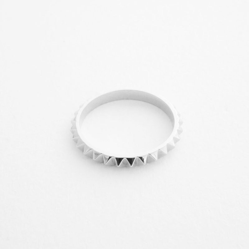 Spiked Ring Silver 3