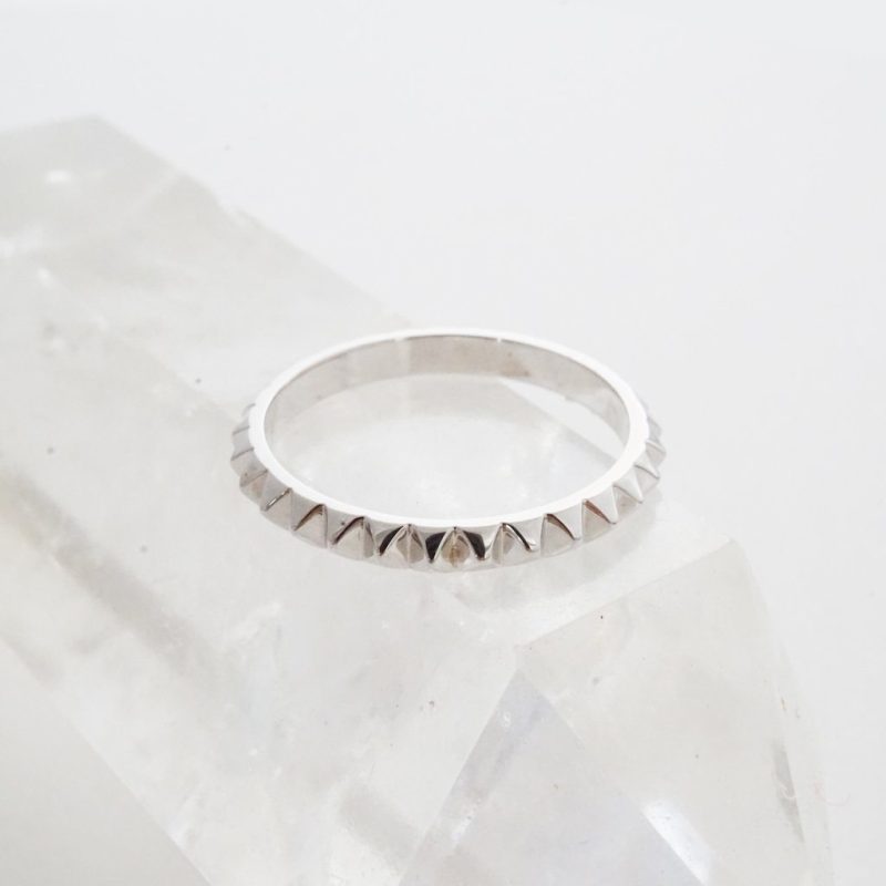 Spiked Ring Silver 5