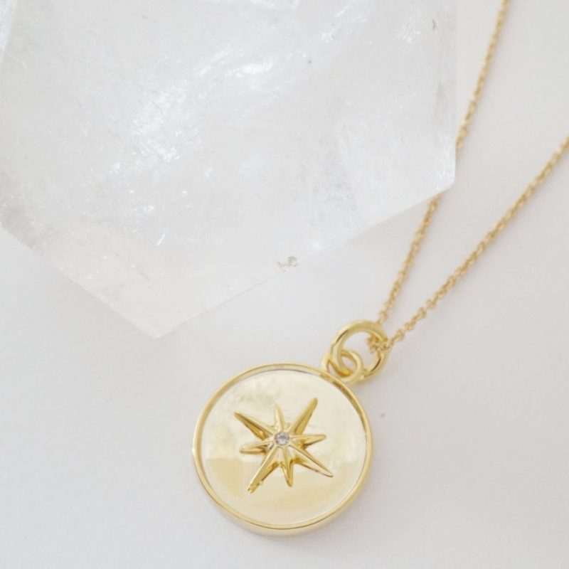 Starbust necklace gold 4