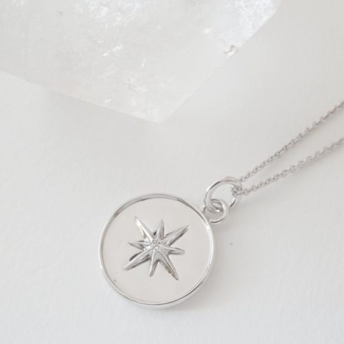 Starbust necklace silver 4