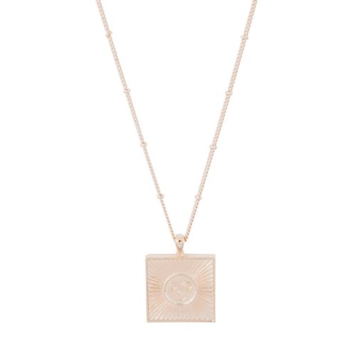 Sun Goddess Coin Necklace rose 1