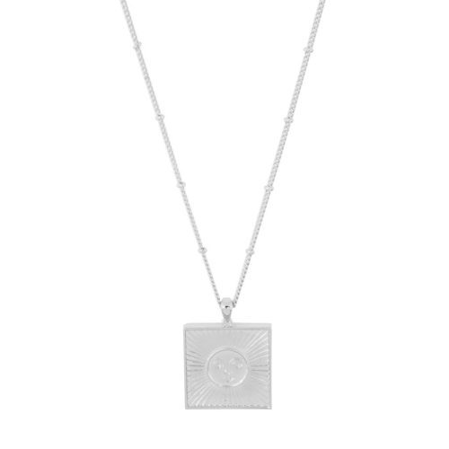 Sun Goddess Coin Necklace silver 1