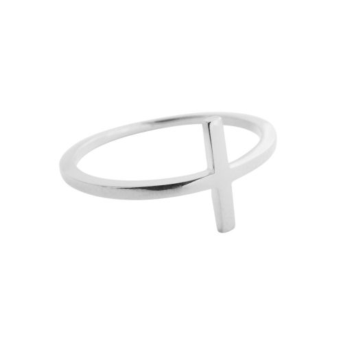 T Bar Ring Silver 1