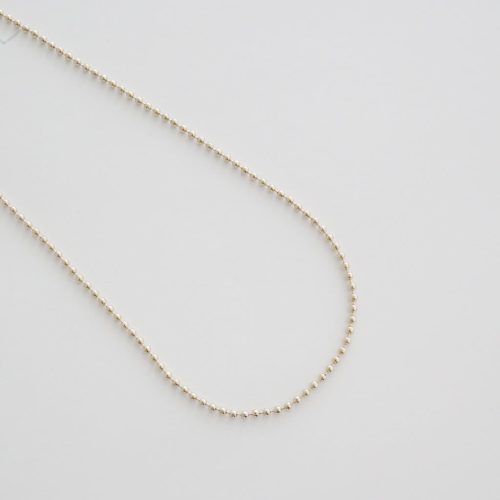 ThickBallChainNecklace 2mm Gold2