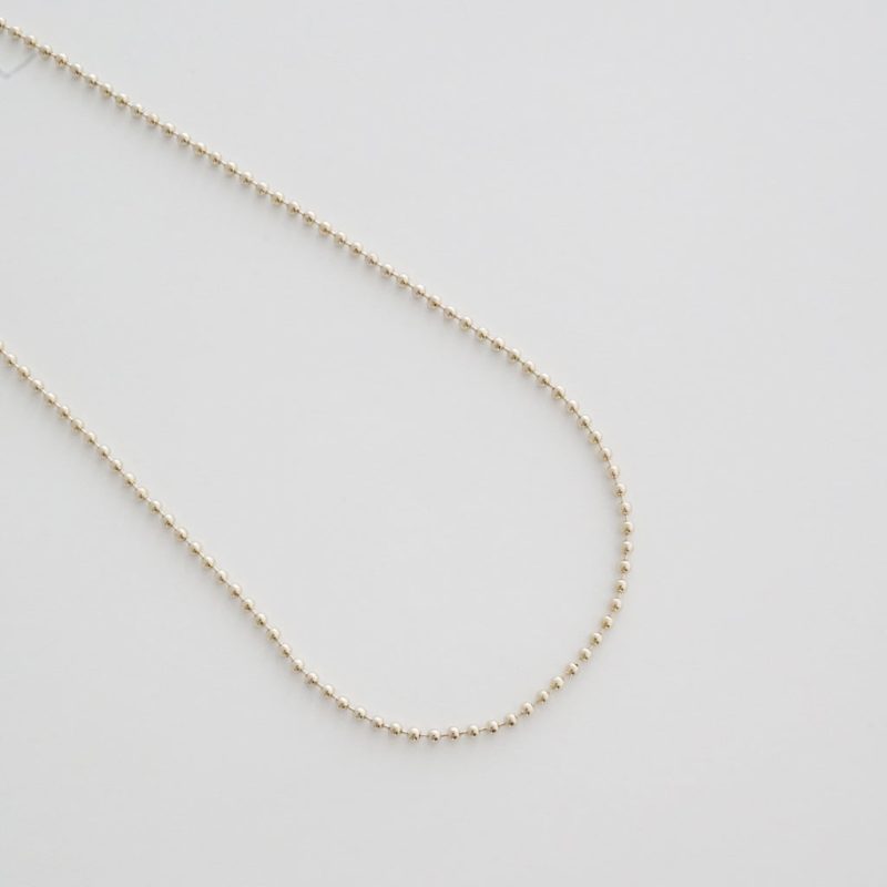 ThickBallChainNecklace 2mm Gold2