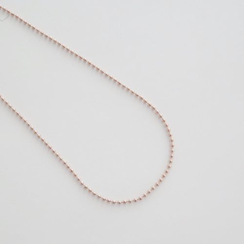 ThickBallChainNecklace 2mm rose2