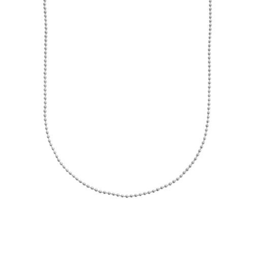 ThickBallChainNecklace 2mm silver1