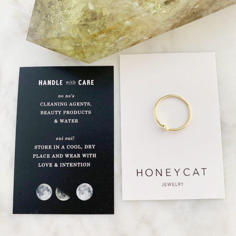 Tiny Circle Ring gold pack