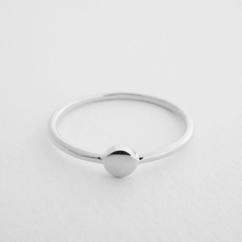 Tiny Circle Ring silver 3