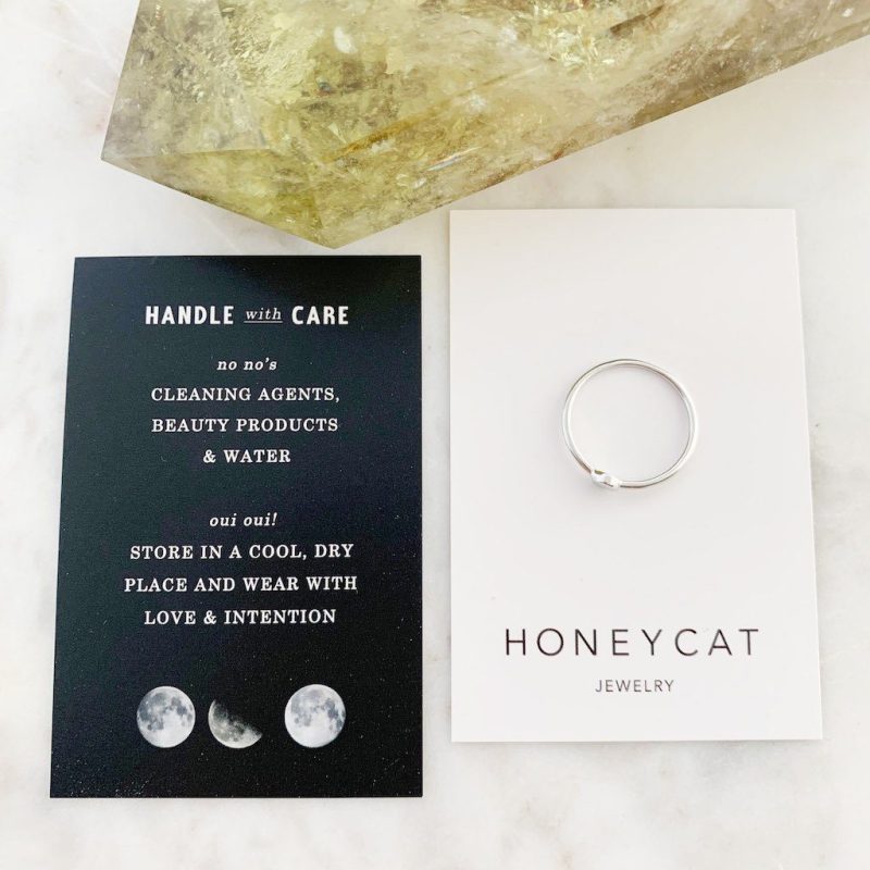 Tiny Circle Ring silver pack