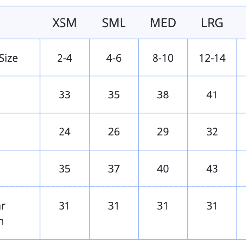 Women sPajamasSizeChart