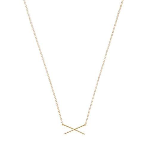 X necklace gold 1