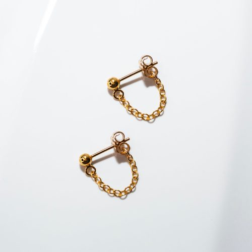 aria cuff chain earring gold fl 02