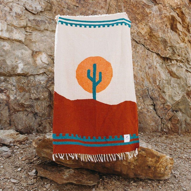 arizona cactus blanket adventure travel yoga trek light 10