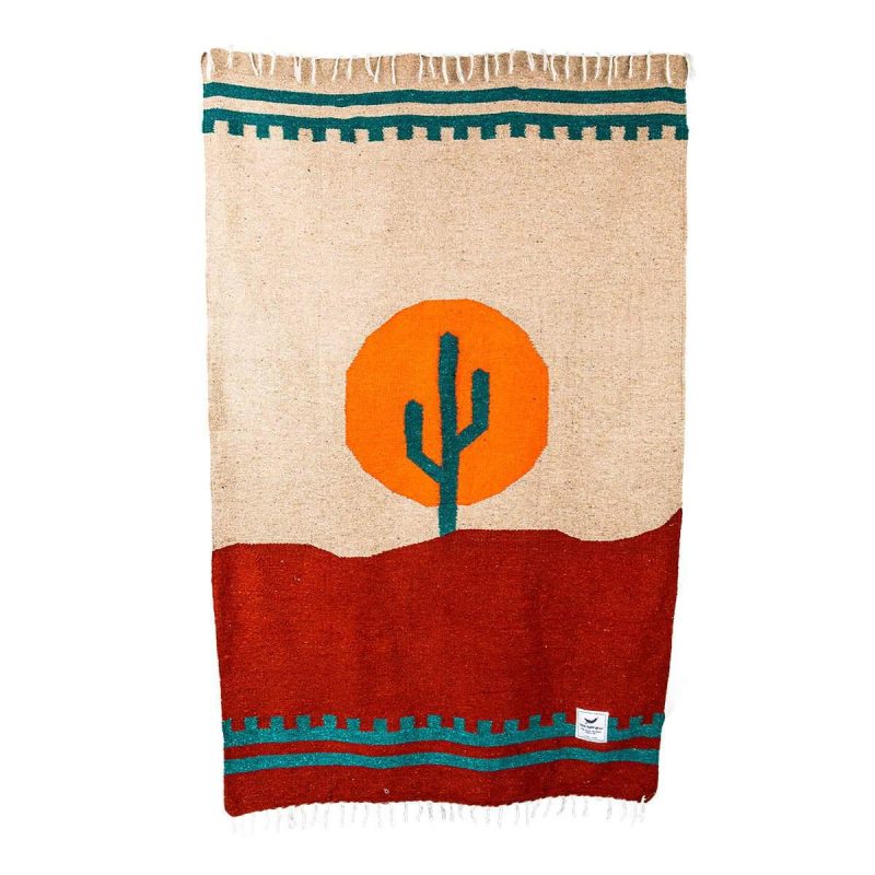 arizona cactus blanket travel yoga trek light