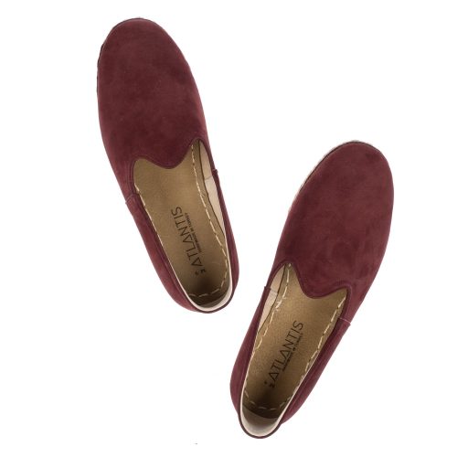 atlantis handmade shoes burgundy nubuck sabah shoes