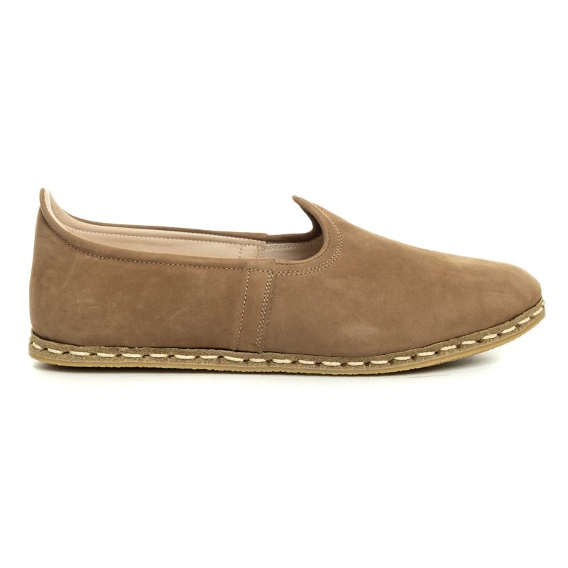 atlantis handmade shoes desert sand nubuck loafers