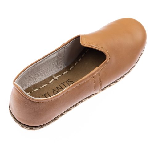 atlantis shoes turkish handmade loafers coconut brown