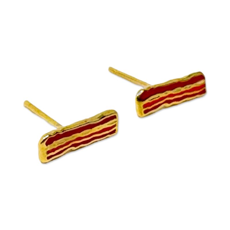 bacon enamel earrings jewelry jenny lemons 806858