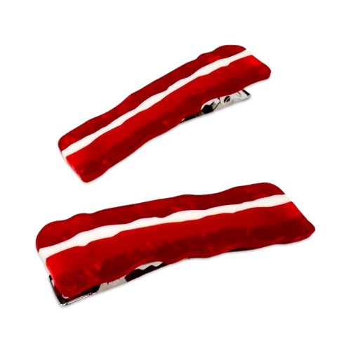 bacon hair clip set accessories jenny lemons 617468