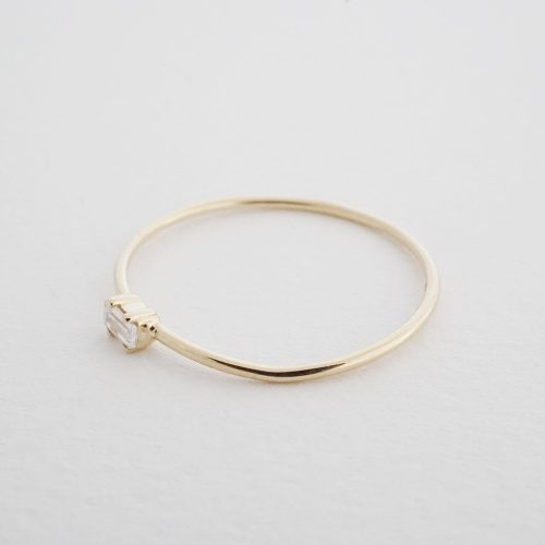 baguette ring 14k gold 2