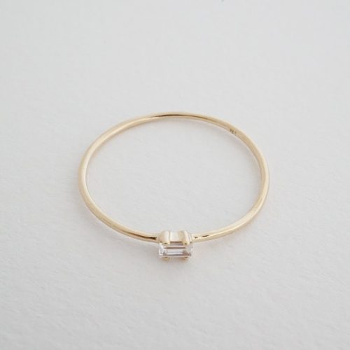 baguette ring 14k gold 3