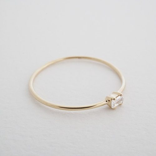 baguette ring 14k gold 4