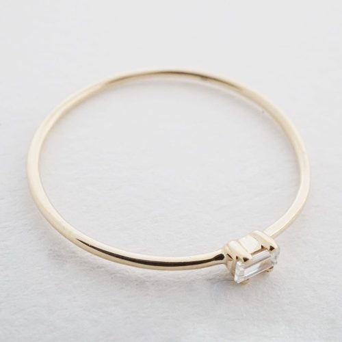 baguette ring 14k gold 6