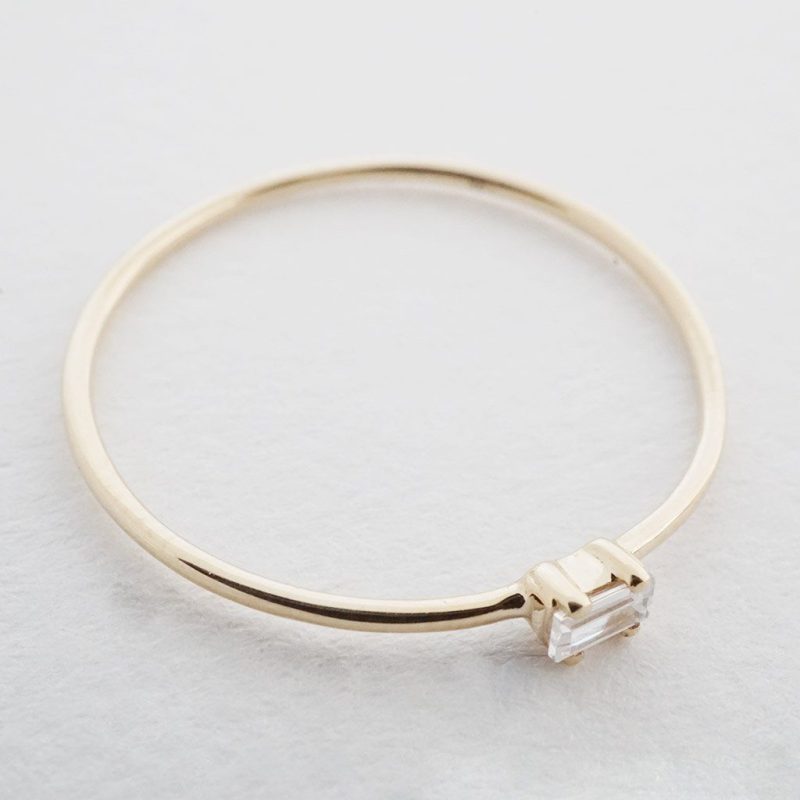 baguette ring 14k gold 6